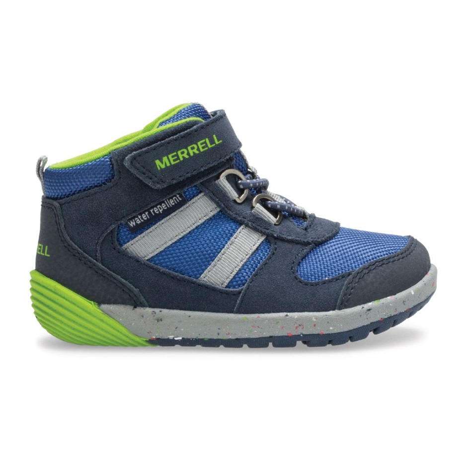 Zapatillas De Deporte Para Niños Pequeños Bare Steps® Ridge Jr Merrell Verde Marino