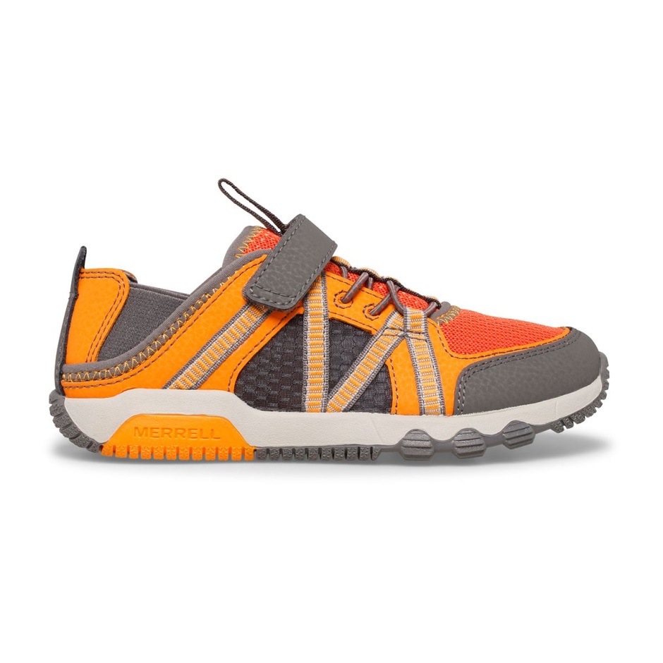 Merrell Hydro Free Roam Sandalia Para Niños Grandes Gris Naranja