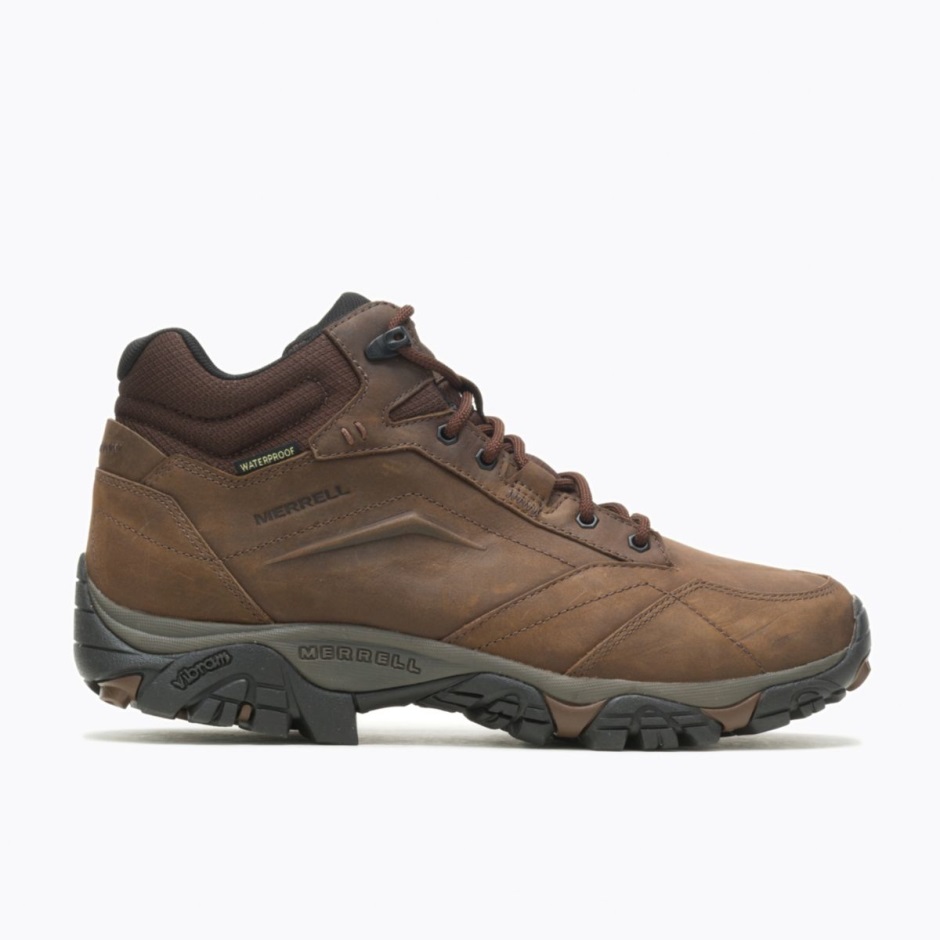 Merrell Moab Adventure Mid Impermeable Para Hombre Tierra Oscura