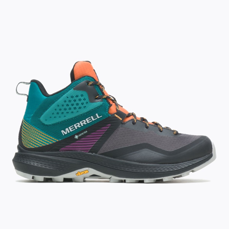 Merrell Mujer Mqm 3 Mid Gore-tex Tangerina Verde Azulado