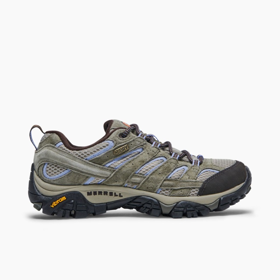 Moab 2 Impermeable Mujer Merrell Polvoriento Oliva